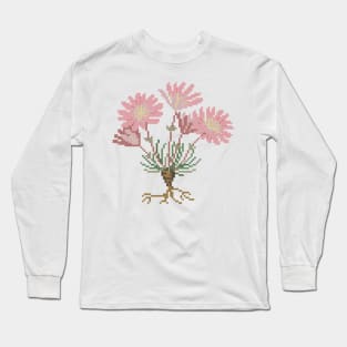 Montana State Flower Bitterroot Long Sleeve T-Shirt